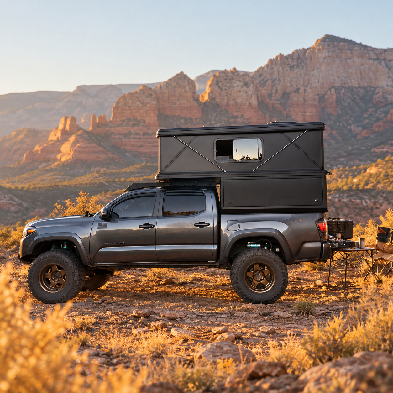Hard-Side Pop-Up Truck Camper – Custom Fit for Your Pickup